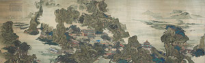 潮繡作品-阿房宮圖