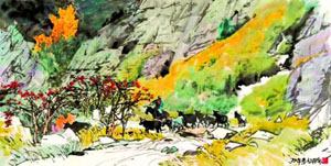 水墨松齡·曾松齡國畫